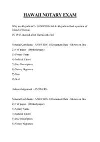 HAWAII NOTARY EXAM ,HAWAII NOTARY EXAM ,HAWAII NOTARY EXAM