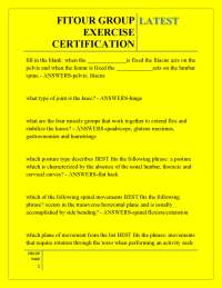 FITOUR GROUP EXERCISE CERTIFICATION LATEST