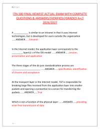 ITN 100 FINAL NEWEST ACTUAL EXAM WITH COMPLETE QUESTIONS & ANSWERS//VERIFIED//GRADED A+//