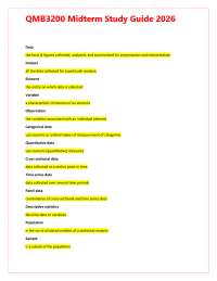 QMB3200 Midterm Study Guide