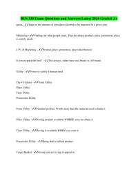 BUS 330 Exam Questions and Answers Latest 2026 Graded A+
