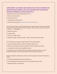 AORN PERIOP 101 NEWEST 2025-2026 ACTUAL EXAM CONTAINS 160 QUESTIONS AND ANSWERS