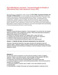 WGU D658 Objective Assessment Strategies Principles of Differentiation Guide 2026