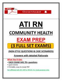 ATI RN Community Health Proctor Exam Prep (PDF) | (2026/2027) 3 Full Exams