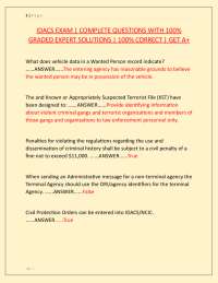 IDACS EXAM | COMPLETE QUESTIONS WITH 100% GRADED EXPERT SOLUTIONS | 100% CORRECT | GET A+