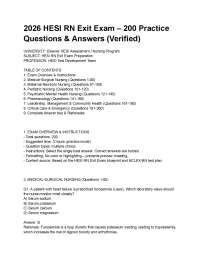 2026 HESI RN Exit Exam – 200 Practice Questions & Answers (Verified).pdf
