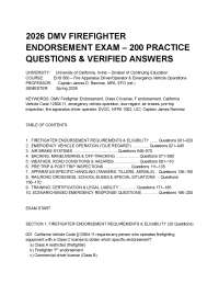 2026 DMV FIREFIGHTER ENDORSEMENT EXAM – 200 PRACTICE QUESTIONS & VERIFIED ANSWERS.pdf