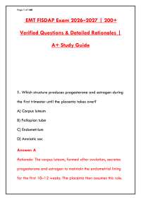 EMT FISDAP EXAM 2026 COMPLETE STUDY GUIDE | LATEST PRACTICE TEST & QUESTIONS BANK