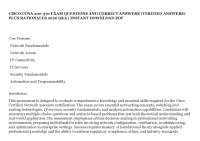 CISCO CCNA 200-301 EXAM QUESTIONS AND CORRECT ANSWERS (VERIFIED ANSWERS) PLUS RATIONALES 2