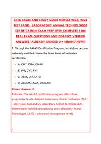 LATG EXAM AND STUDY GUIDE NEWEST 2025 PDF | COMPLETE PRACTICE TEST & VERIFIED ANSWERS