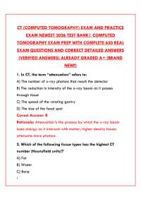 CT COMPLETE STUDY GUIDE | COMPUTED TOMOGRAPHY EXAM PREP & PRACTICE TEST BANK