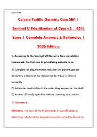 CELESTE PADILLA GERIATRIC CARE SIM | COMPLETE CASE STUDY & SIMULATION GUIDE
