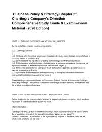 _Business Policy & Strategy Chapter 2_ Charting a Company's Direction Comprehensive Study