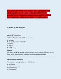 TNCC TRAUMA NURSING CORE COURSE WRITTEN EXAMINATION REVIEW GUIDE:110 HIGH-YIELD PRACTICE