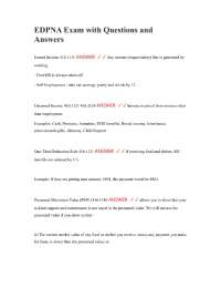 EDPNA Exam with Questions and Answers