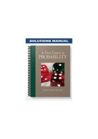 Probability Solutions Manual | Ross 8th Ed Sample Chapter