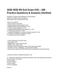 2026 HESI RN Exit Exam (V6) – 200 Practice Questions with Verified Answers.pdf