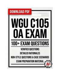 WGU C105 OA Exam | Intro to Management (2026) Actual Q&A PDF | WGU