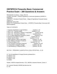 OSFMFEI14 Fireworks Basic Commercial Practice Exam – 200 Questions & Answers.pdf