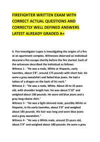 FIREFIGHTER WRITTEN EXAM WITH CORRECT ACTUAL QUESTIONS AND CORRECTLY WELL DEFINED ANSWER