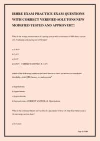 IBHRE Exam 2026-2027: Complete Practice Q&A with Verified Solutions | CCDS & CEPS Certific