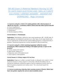 NR 465 Exam 3: Maternal Newborn Nursing V2 UP-TO-DATE EXAM QUESTIONS
