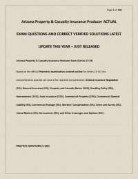 Arizona Property & Casualty Insurance Producer – Comprehensive Insurance Licensing Study G