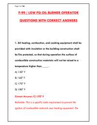 FDNY P-99 Exam 2025-2026 | Oil Burner Certificate of Fitness Test Bank | 300+ Questions &