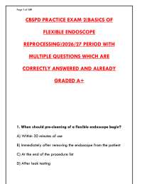 CBSPD Practice Exam 2025/2026 | Sterile Processing Test Bank | 300+ Questions