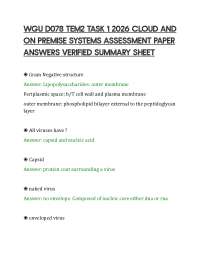 WGU D078 TEM2 TASK 1 2026 CLOUD AND ON PREMISE SYSTEMS ASSESSMENT PAPER ANSWERS VERIFIED S