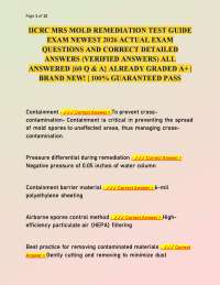 IICRC MRS Mold Remediation Test Guide Exam 2026 Latest Actual Exam Questions and Answers
