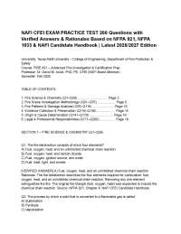 NAFI CFEI EXAM PRACTICE TEST 200 Questions with Verified Answers & Rationales Based on NFP