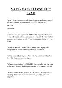VA PERMANENT COSMETIC EXAM,VA PERMANENT COSMETIC EXAM