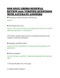 ONS ONCC CHEMO RENEWAL REVIEW 2026 VERIFIED QUESTIONS WITH ACCURATE ANSWERS