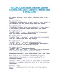 ACCUPLACER English Test 2026–2027 | Updated Answers, Complete Practice Test & Study Guide