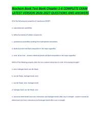 Biochem Book Test Bank Chapter 1-6 COMPLETE EXAM LATEST VERSION 2026-2027 QUESTIONS AND AN