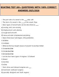 Boating Safety Practice Test (60+ Questions) (PDF) | 2026 Boater Education Guide