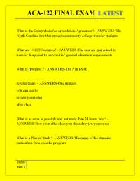 ACA-122 FINAL EXAM LATEST,ACA-122 FINAL EXAM LATEST