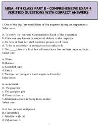 ABSA 4th Class Part B Exam 4 (PDF) | 2026 Power Engineering Study Guide