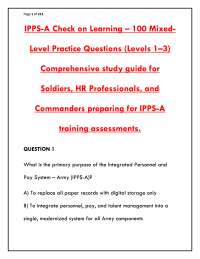IPPS-A Exam 2025/2026: Test Bank & Study Guide