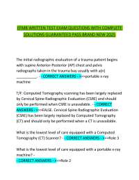 EFMB WRITTEN TEST EXAM QUESTIONS WITH COMPLETE SOLUTIONS GUARANTEED PASS BRAND NEW 2025