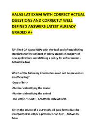 AALAS LAT EXAM WITH CORRECT ACTUAL QUESTIONS AND CORRECTLY WELL DEFINED ANSWERS LATEST