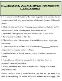 Title 22 Lifeguard Exam Study Guide & Practice Questions (PDF) | 2026 Lifeguard Certificat