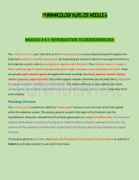 PHARMACOLOGY NURS 251 MODULE 4 with questions with solved solutions