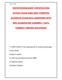 Histotechnologist Certification Exam Prep 2026 | HTL Actual Test Bank | ASCP
