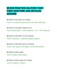 ER EOR PRACTICE SOLUTION STUDY SHEET QUESTIONS AND DETAILED ANSWERS