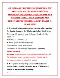 CIC Exam 2026 | Newest Practice Test Bank & Infection Control Questions