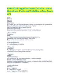 LDR-302S Organizational Culture Latest Questions Pack and Solutions (Top Score A+)