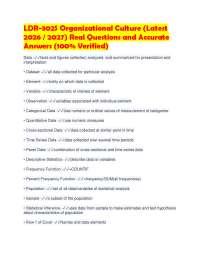 LDR-302S Organizational Culture (Latest 2026 / 2027) Real Questions and Accurate Answers (