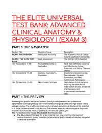 2026/2027 S-Tier Clinical Anatomy & Physiology I Test Bank